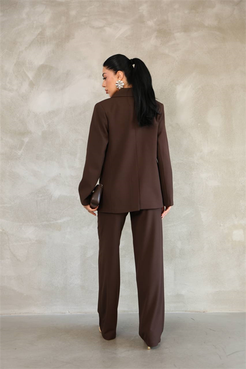 Wholesale Womens Brown Two-Piece Suit 