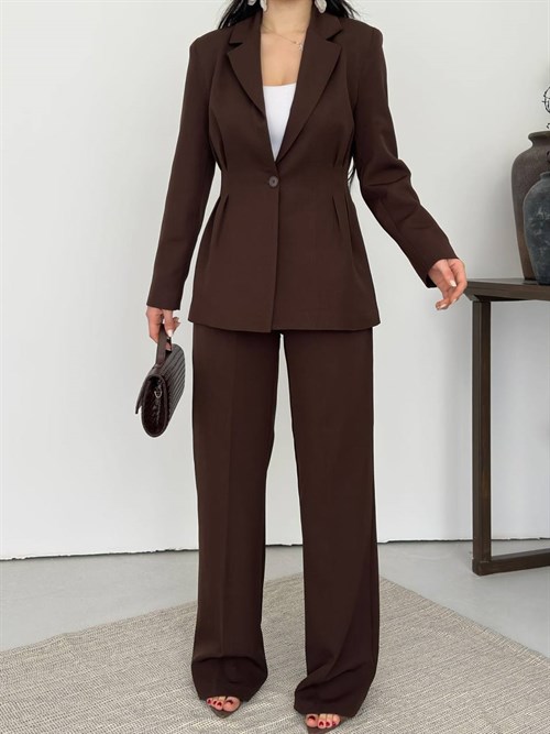 Wholesale Womens Brown Two-Piece Suit 
