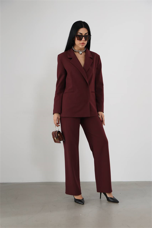Wholesale Womens Brown Two-Piece Suit 