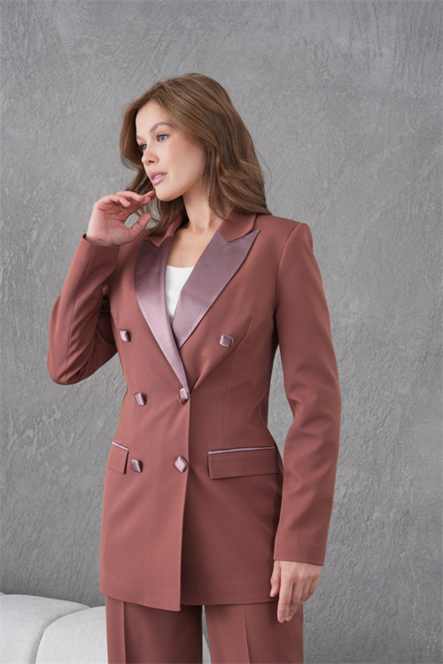 Wholesale Womens Brown Two-Piece Suit 