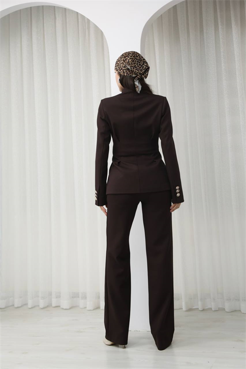 Wholesale Womens Brown Two-Piece Suit 
