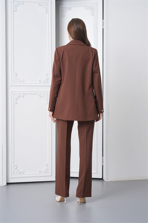 Wholesale Womens Brown Two-Piece Suit 