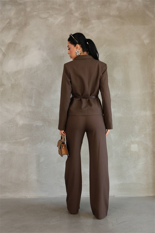 Wholesale Womens Brown Two-Piece Suit 