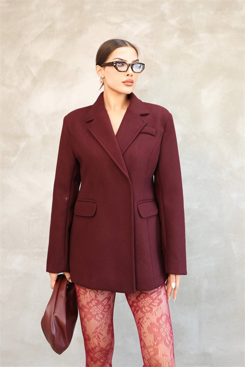 Wholesale Womens Burgundy Blazer
