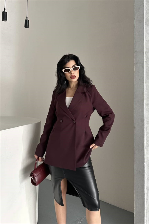 Wholesale Womens Burgundy Blazer