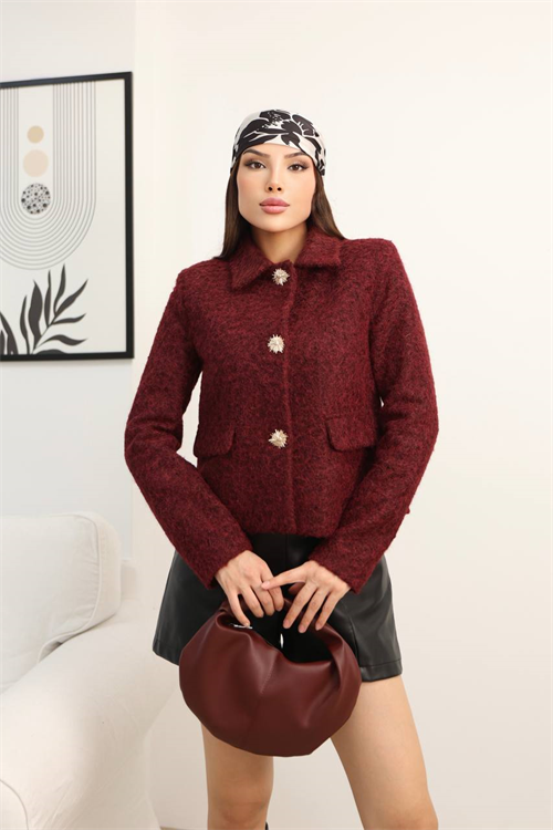 Wholesale Womens Burgundy  Blazer