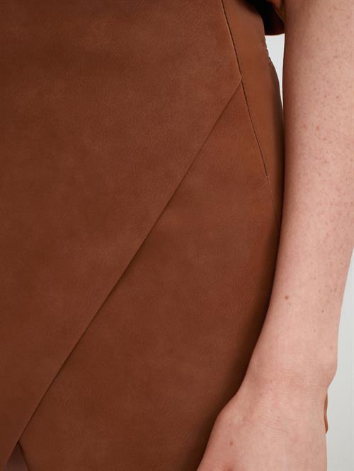 Wholesale Womens Camel Asymmetrical Skorts