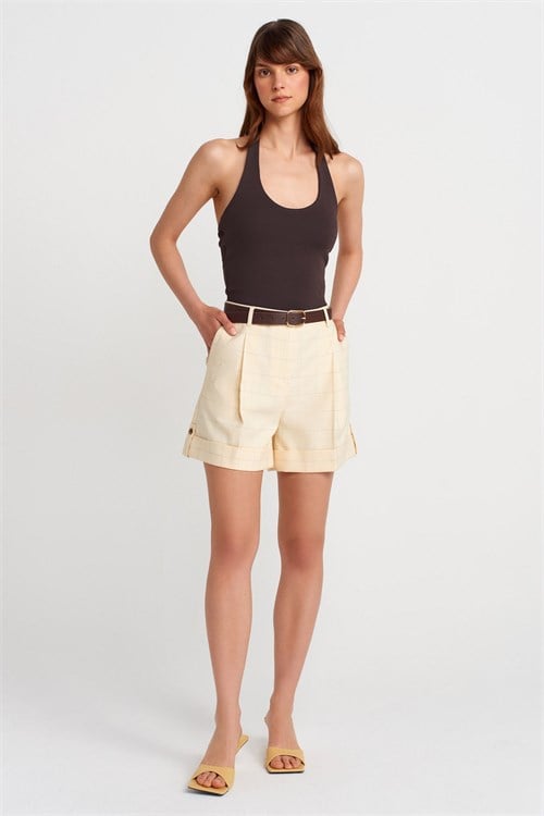 Wholesale Womens Dark Brown Cotton Halter Top