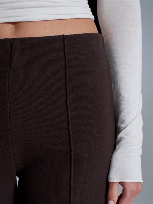 Wholesale Womens Dark Brown Wide Leg Trousers