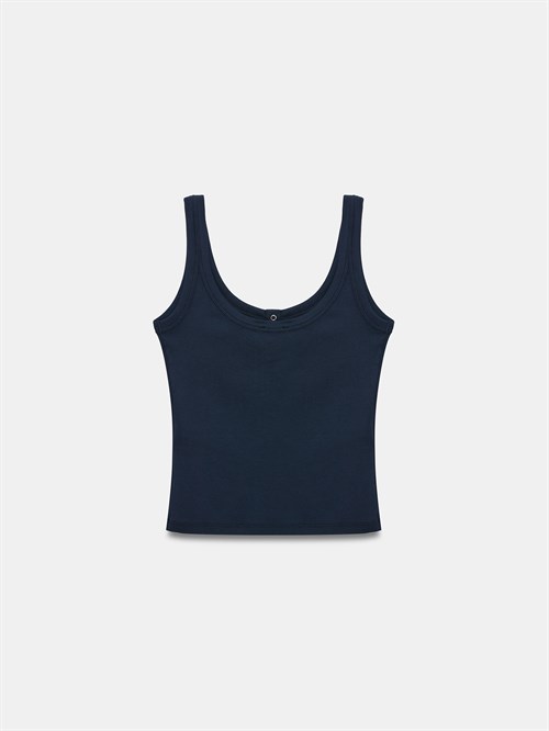Wholesale Womens Dark Navy Modal Cotton Tank Top