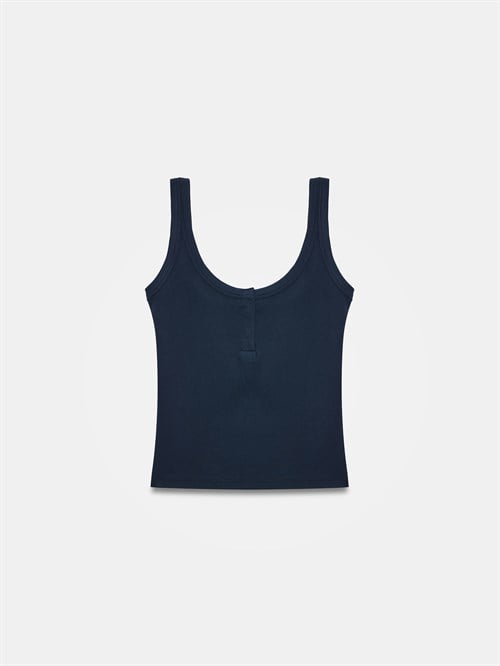 Wholesale Womens Dark Navy Modal Cotton Tank Top