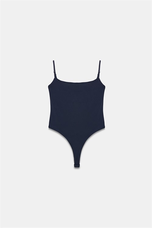 Wholesale Womens Dark Navy Strappy Bodysuit