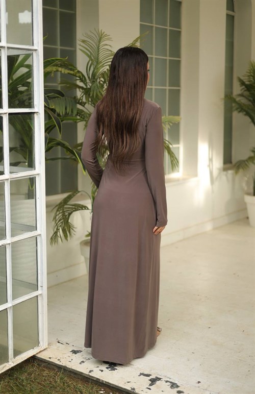 Wholesale Womens Dusty Rose Maxi Hijab Dress