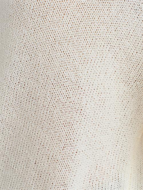 Wholesale Womens Ecru Scoop-Neck Flowy Sweater