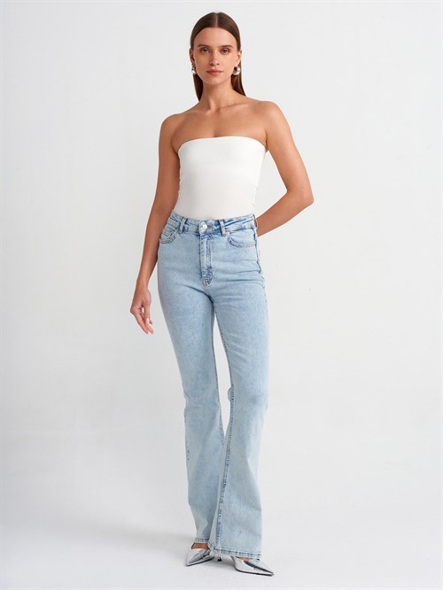 Wholesale Womens Ecru Strapless Top