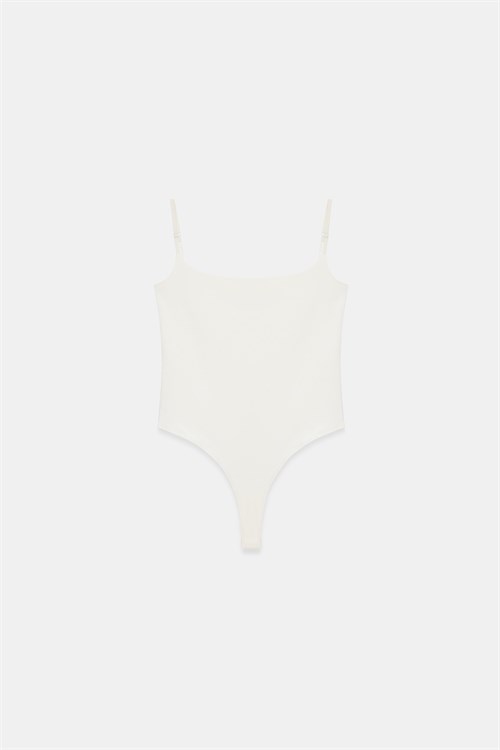 Wholesale Womens Ecru Strappy Bodysuit