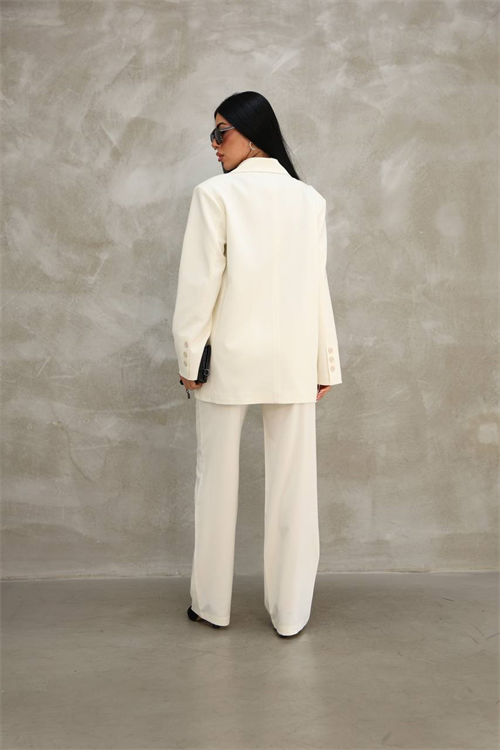 Wholesale Womens Ecru Two-Piece Suit 