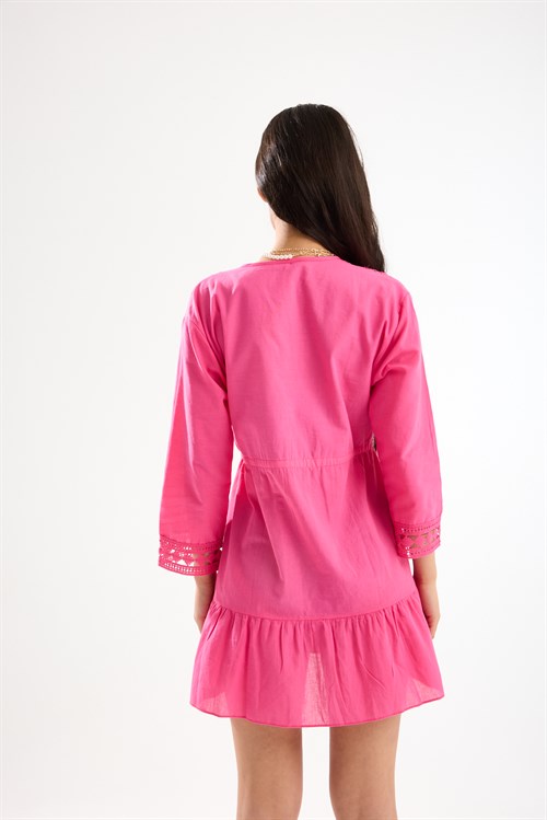 Wholesale Womens Fuchsia Beach Cover-Up Dress