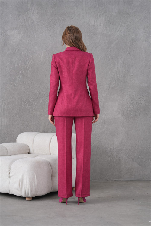 Wholesale Womens Fuchsia Plus Size Two-Piece Suit 