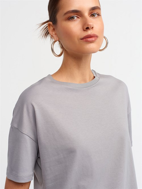 Wholesale Womens Gray Basic T-Shirt