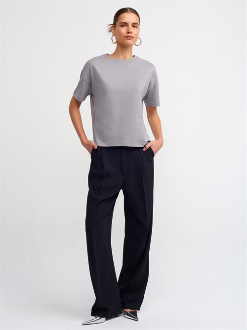 Wholesale Womens Gray Basic T-Shirt