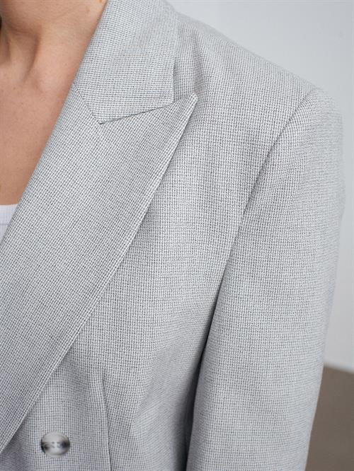 Wholesale Womens Gray Cuffed Crop Blazer