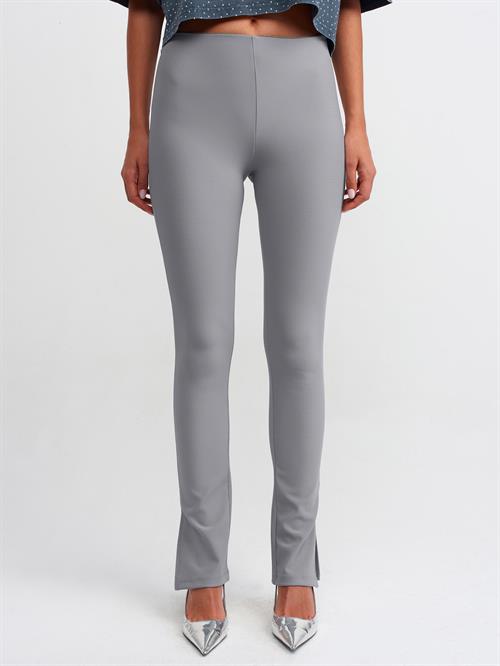 Wholesale Womens Gray Slit Leg Leggings