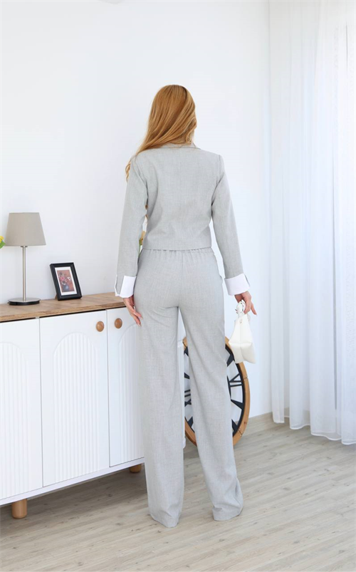 Wholesale Womens Gray Two-Piece Suit 