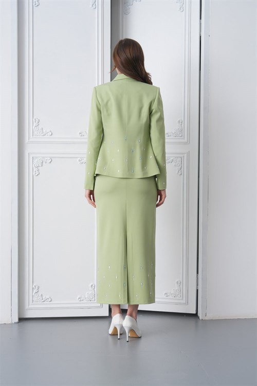 Wholesale Womens Green Plus Size Skirt Set