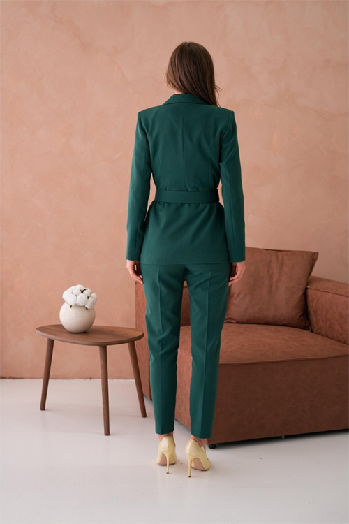 Wholesale Womens Green Plus Size Two-Piece Suit 