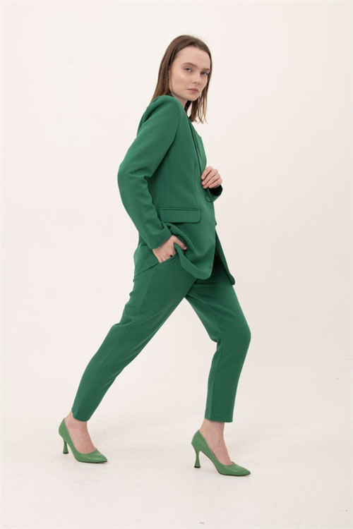 Wholesale Womens Green Two-Piece Suit 