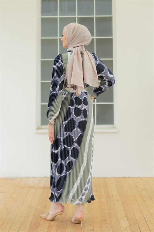Wholesale Womens Khaki Maxi Hijab Dress