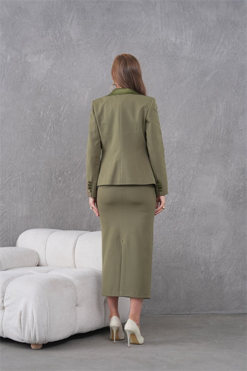 Wholesale Womens Khaki Three-Piece Suit 
