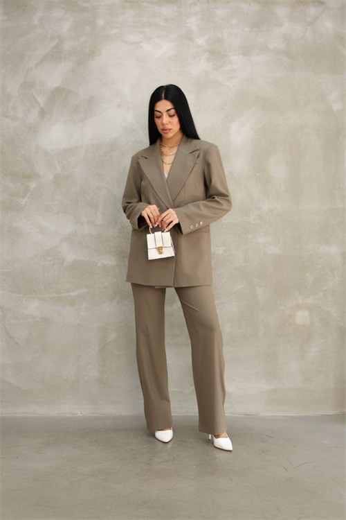 Wholesale Womens Khaki Two-Piece Suit 