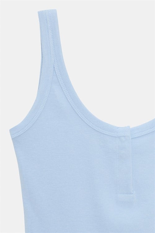 Wholesale Womens Light Blue Modal Cotton Tank Top