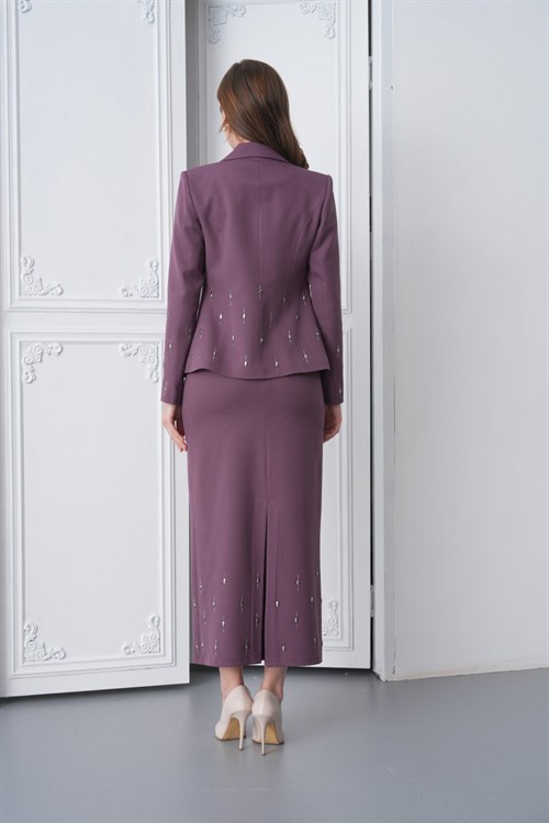 Wholesale Womens Lilac Plus Size Skirt Set