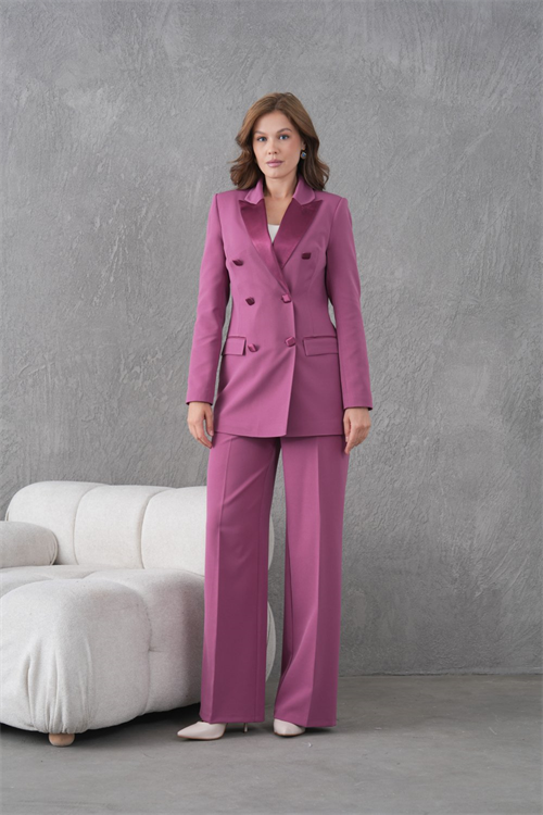 Wholesale Womens Lilac Plus Size Two-Piece Suit 