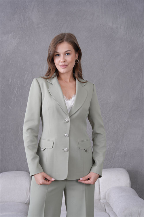 Wholesale Womens Menthol Plus Size Two-Piece Suit 