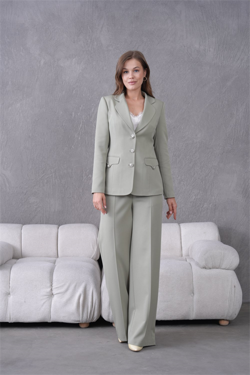 Wholesale Womens Menthol Plus Size Two-Piece Suit 