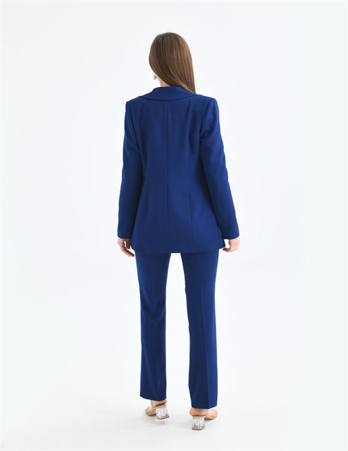 Wholesale Womens Midnight Blue Plus Size Two-Piece Suit 