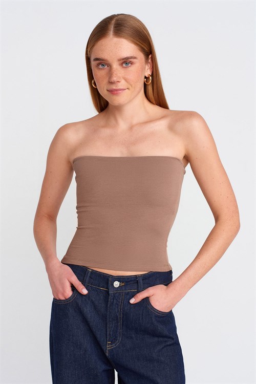 Wholesale Womens Mink Strapless Top