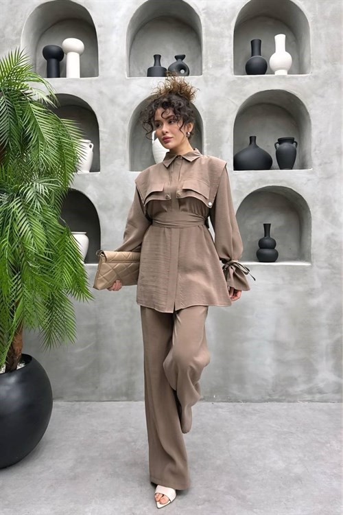 Wholesale Womens Mink Two-Piece Hijab Set