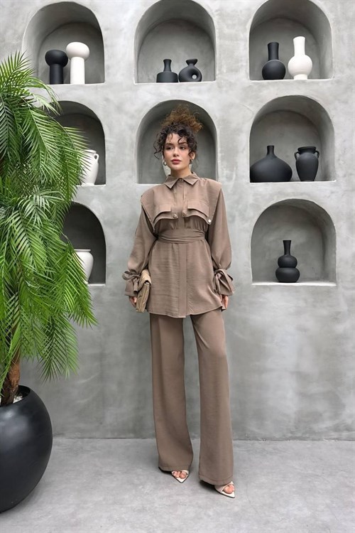 Wholesale Womens Mink Two-Piece Hijab Set