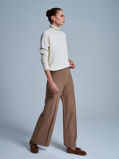 Wholesale Womens Mink Wide Leg Trousers