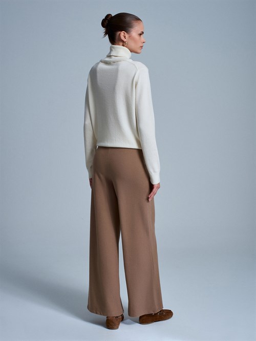 Wholesale Womens Mink Wide Leg Trousers