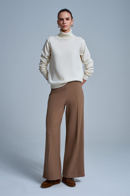 Wholesale Womens Mink Wide Leg Trousers