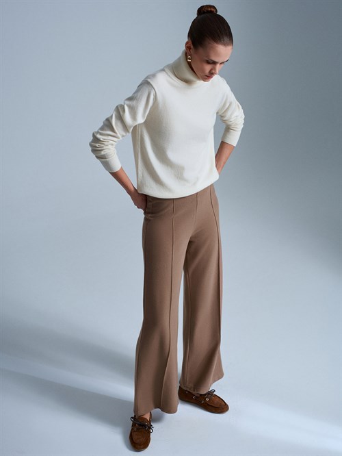 Wholesale Womens Mink Wide Leg Trousers