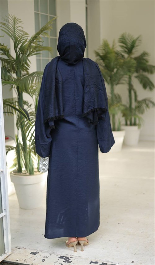 Wholesale Womens Navy Maxi Hijab Dress