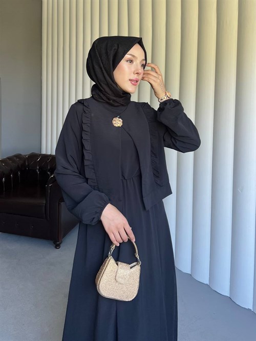 Wholesale Womens Navy Maxi Hijab Dress