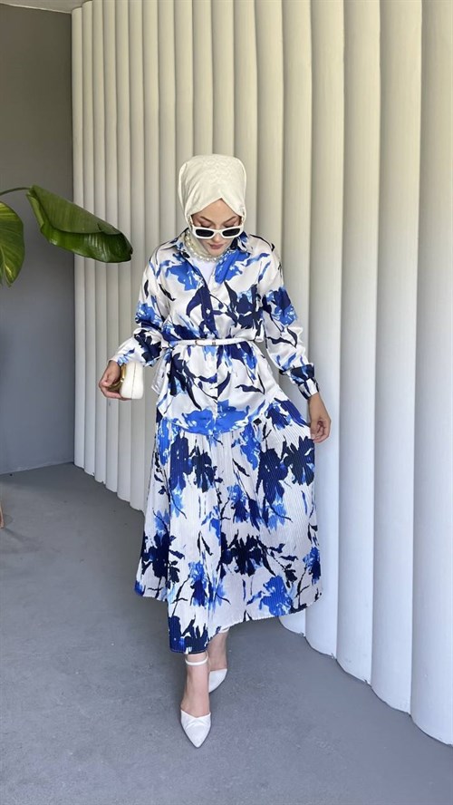 Wholesale Womens Navy Maxi Hijab Dress